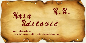 Maša Udilović vizit kartica